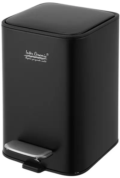 Coș de gunoi Inter Ceramic - FR Line, 3 l, Negru Mat