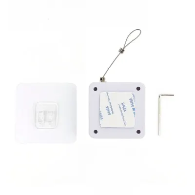 Inchizator automat Techstar®, Franghie de Otel P12, Pentru Usi, Ferestre, Alb