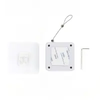 Inchizator automat Techstar®, Franghie de Otel P12, Pentru Usi, Ferestre, Alb