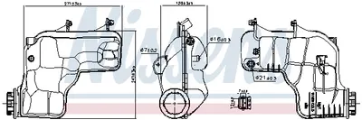 Vas expansiune cu capac, cu senzor nivel potrivit LAND ROVER RANGE ROVER IV, RANGE ROVER SPORT II 08.12
