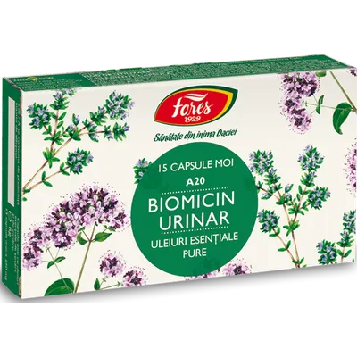 Biomicin urinar, A20, Fares | 15 capsule