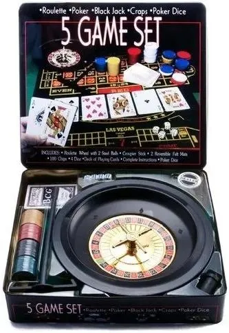 Set de poker Platinum Games - 5 în 1