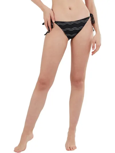 Slip de baie FUNDANGO Innisfil Ties-Side Bottoms, Negru/Alb, Femei