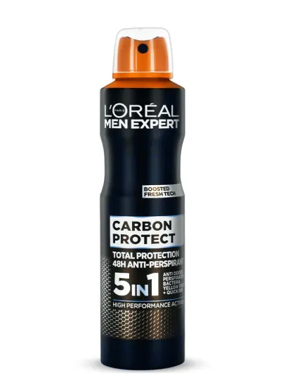 Loreal Men Expert Spray deodorant barbati 150 ml 5in1 Carbon Protect