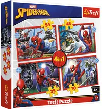 Puzzle Trefl 4 in 1 - Eroicul Spiderman