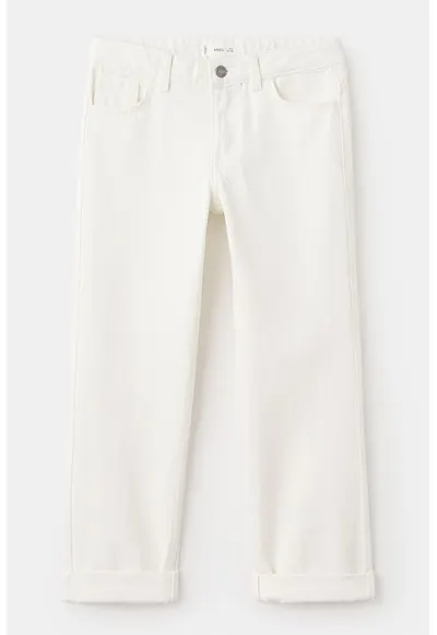 Blugi relaxed fit - Alb murdar