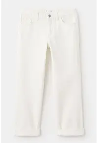 Blugi relaxed fit - Alb murdar