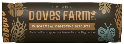 Biscuiți digestivi organici din cereale integrale, 400 g, Doves Farm