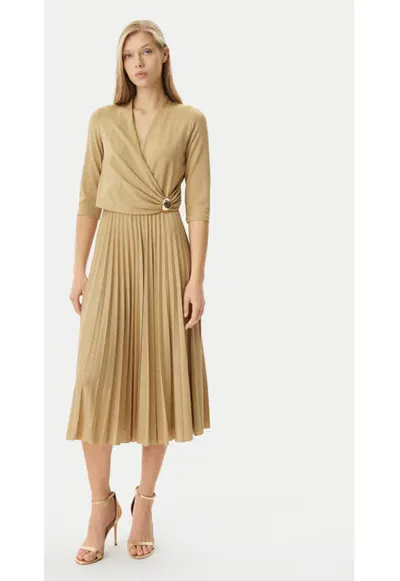 Rochie dama - 305317902 - Viscoza/Fibre metalice - Auriu - Auriu