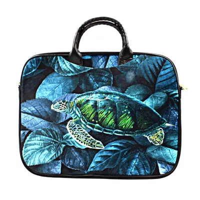 Geantă pentru laptop, colorată, pentru damă, din catifea, OCEAN 14"