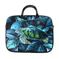 Geantă pentru laptop, colorată, pentru damă, din catifea, OCEAN 14"