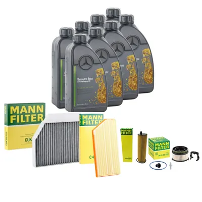 Pachet Revizie Ulei Mercedes Benz 229.52 + Filtre Mann pentru Mercedes GLE GLE Coupe 350D W167 272cp