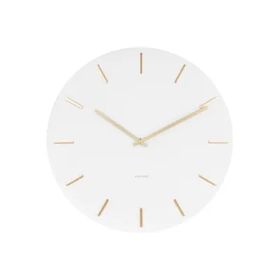 Ceas de perete Karlsson Charm, alb