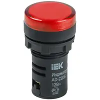 Lampa semnalizare AD22DS(LED)matrix d22mm red 12V AC/DC