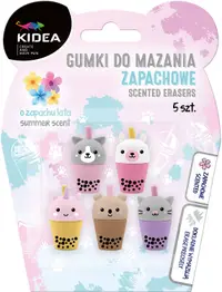 Set de gumă aromată Kidea - Bubble Tea, 5 bucăți