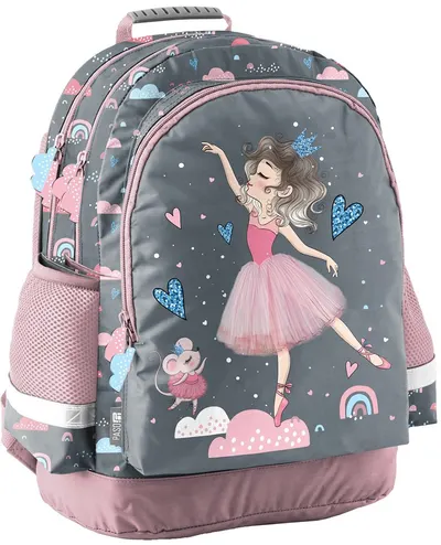 Ghiozdan școlar Paso Ballerina - Cu 3 compartimente