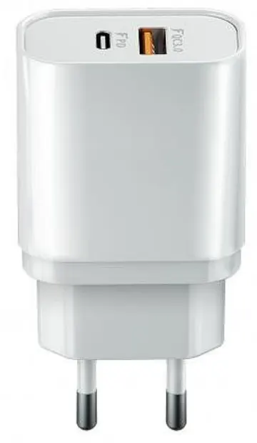 Încărcător Forever - Ultra Fast Charger, USB-A/C, 20W, alb