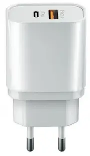 Încărcător Forever - Ultra Fast Charger, USB-A/C, 20W, alb