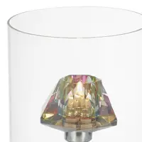 Veioza Decade Touch Table Lamp Polished Chrome Dichroic Glass