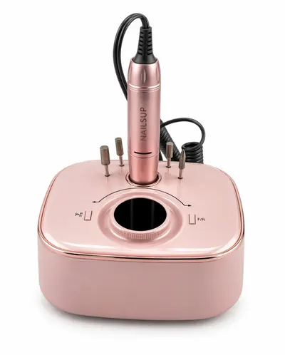 Freza Electrică Profesională Unghii 35.000 RPM, Reîncărcabilă, USB Type-C,NAILSUP Roz