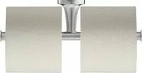 Suport hartie igienica Duravit Starck T 0099387000, montare pe perete, dublu, metal, Otel satinat