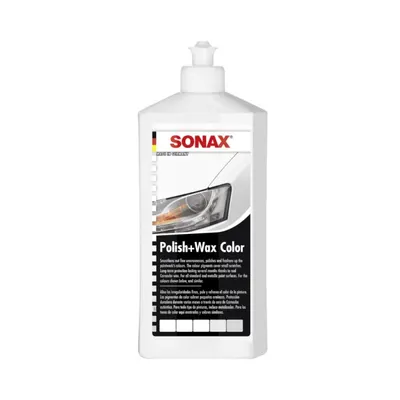 Polish cu Ceara pentru Culoarea Alba, Polish&Wax Nanopro, 500 ml, Sonax
