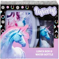 Set de sticlă și cutie cu alimente Derform Unicorn 15