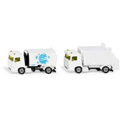 Jucarie - Street Sweeper & Rubbish Truck