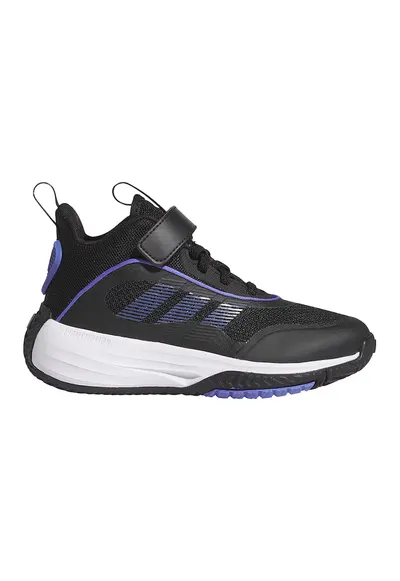 Pantofi Own The Game 3.0 cu bareta velcro pentru baschet - Negru/Albastru