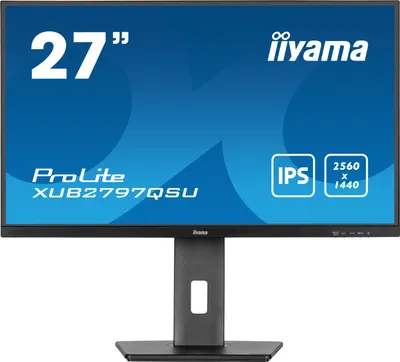Monitor IIYAMA - ProLite XUB2797QSU-B1, 27'', WQHD, IPS, 1 ms, USB Hub