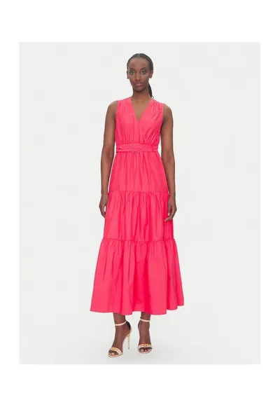 Rochie de vara dama 251-RASKA - Bumbac/Poliester - Roz - Roz