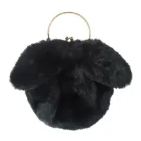 Geanta neagra cu urechi de iepuras