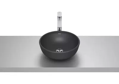 Lavoar Roca Optica A327C12080, montare pe blat, 35 cm, mat, Negru