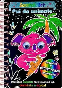 Pui de animale. Scratch Art - Hardcover