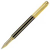Roller Caran d'Ache China Black - Black, Gold Plated