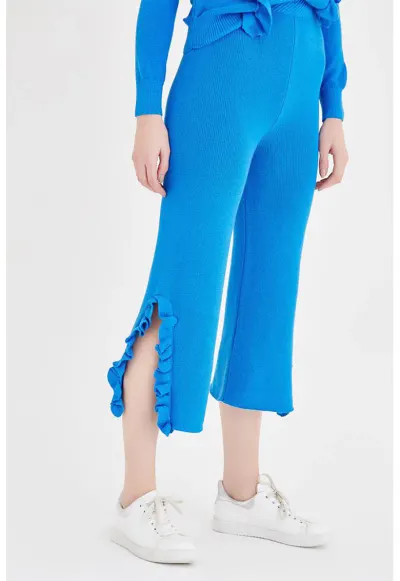Pantaloni trei sferturi - Albastru azur