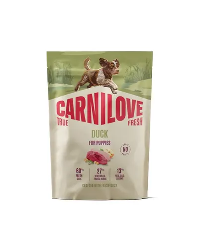 CARNILOVE True Fresh Dog Duck Puppies 1,5 kg hrană cu rață pentru căței