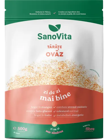 Tarate de ovaz, 500g, SanoVita