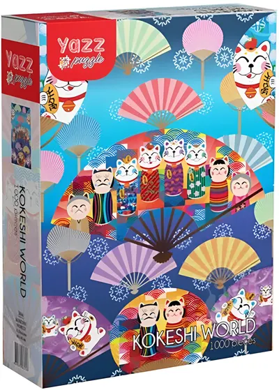 Puzzle Yazz Puzzle din 1000 piese - Lumea Kokeshi