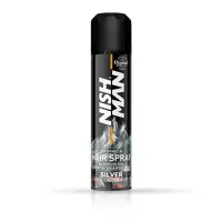 Spray pentru colorarea parului - NISH MAN - Silver - 150 ml