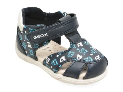 Sandale GEOX bleumarin, B556EC, din piele ecologica