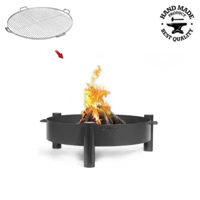 Pachet Vatra HAITI 80 cm cu grilaj inox