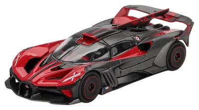 Model de colecție Mini GT Modern: Automobile - Bugatti Bolide Red Ultimate 2026 (LHD)