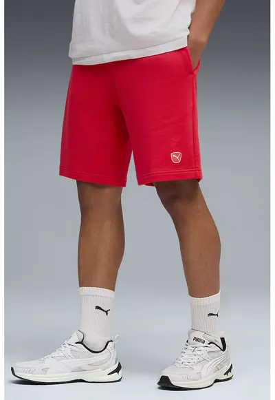 Pantaloni scurti de trening Essentials Elevated - Rosu vermillion