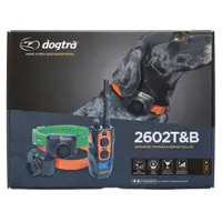 Set 2 zgărzi + telecomandă dresare și reperare pentru câine DOGTRA 2602T&B