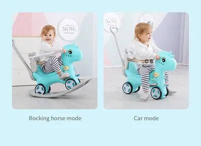 Balansoar 3 in 1 Nichiduta Garden Happy Unicorn Bordeaux Red, transformabil in vehicul fara pedale cu maner parental,roti EVA,centuri de siguranta,jucarie muzicala,spatar si bara de siguranta detasabile