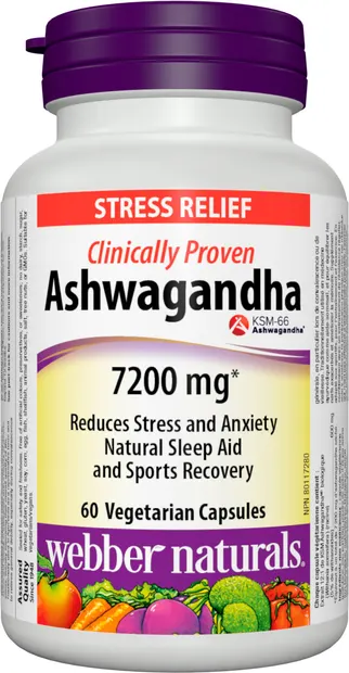 Ashwagandha, 600 mg, 60 capsule, Webber Naturals