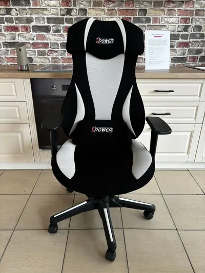Scaun Sport de Birou Art Alb cu Negru