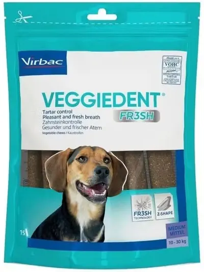 Veggiedent Fr3sh Medium Dog (10 - 30 kg), 15 bucati