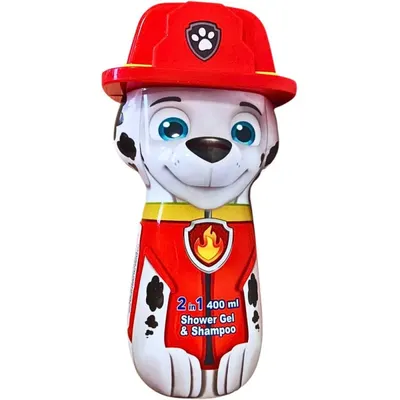 Gel de Dus si Sampon Paw Patrol Marshall, cu Figurina 2D, 400 ml